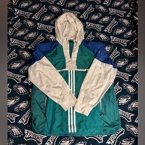 Adidas 1/4 zip wind breaker